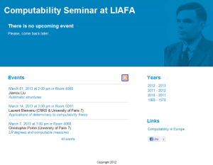 Computability Seminar at LIAFA